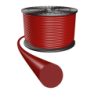 CARRETE DE 25 MTS HILO TORICO 22,00mm VMQ70 FDA (Xiametre®) ROJA