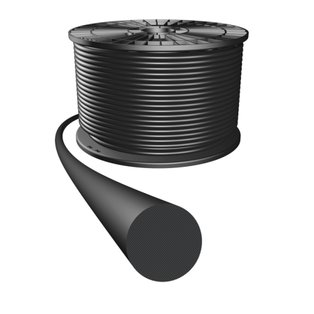 CARRETE DE 10 MTS HILO TORICO 38,00mm NBR70 (Perbunan®) NEGRO